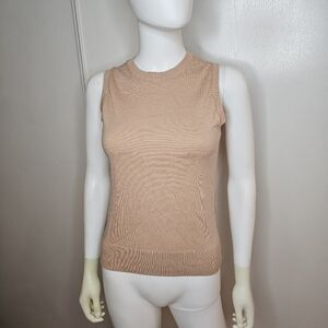 Womens Banana Republic Sweater XSmall Plush Pink Sleeveless Pullover